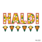 Haldi Ceremony Floral Banner Set