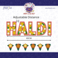 Haldi Ceremony Floral Banner Set