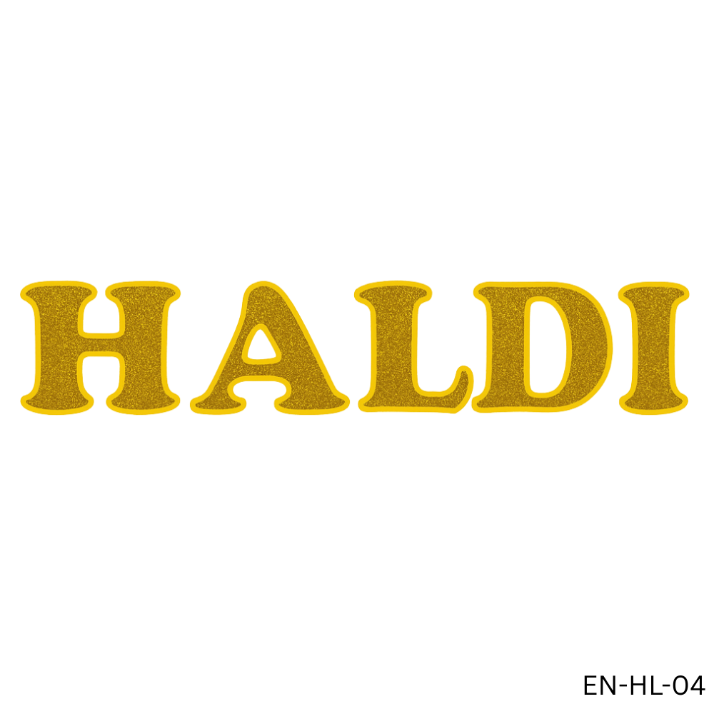 Golden Haldi Banner Decoration Set