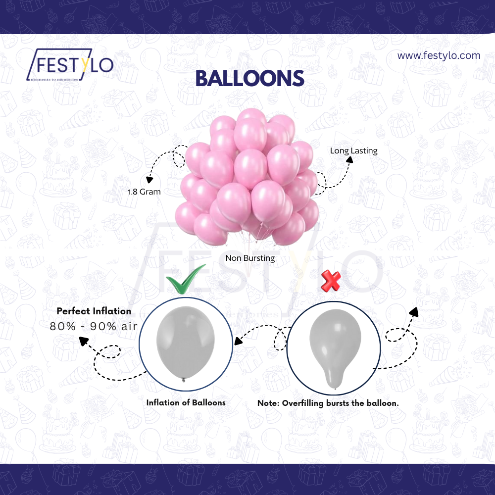 Baby Shower Balloon Decoration Kit (63 pcs)