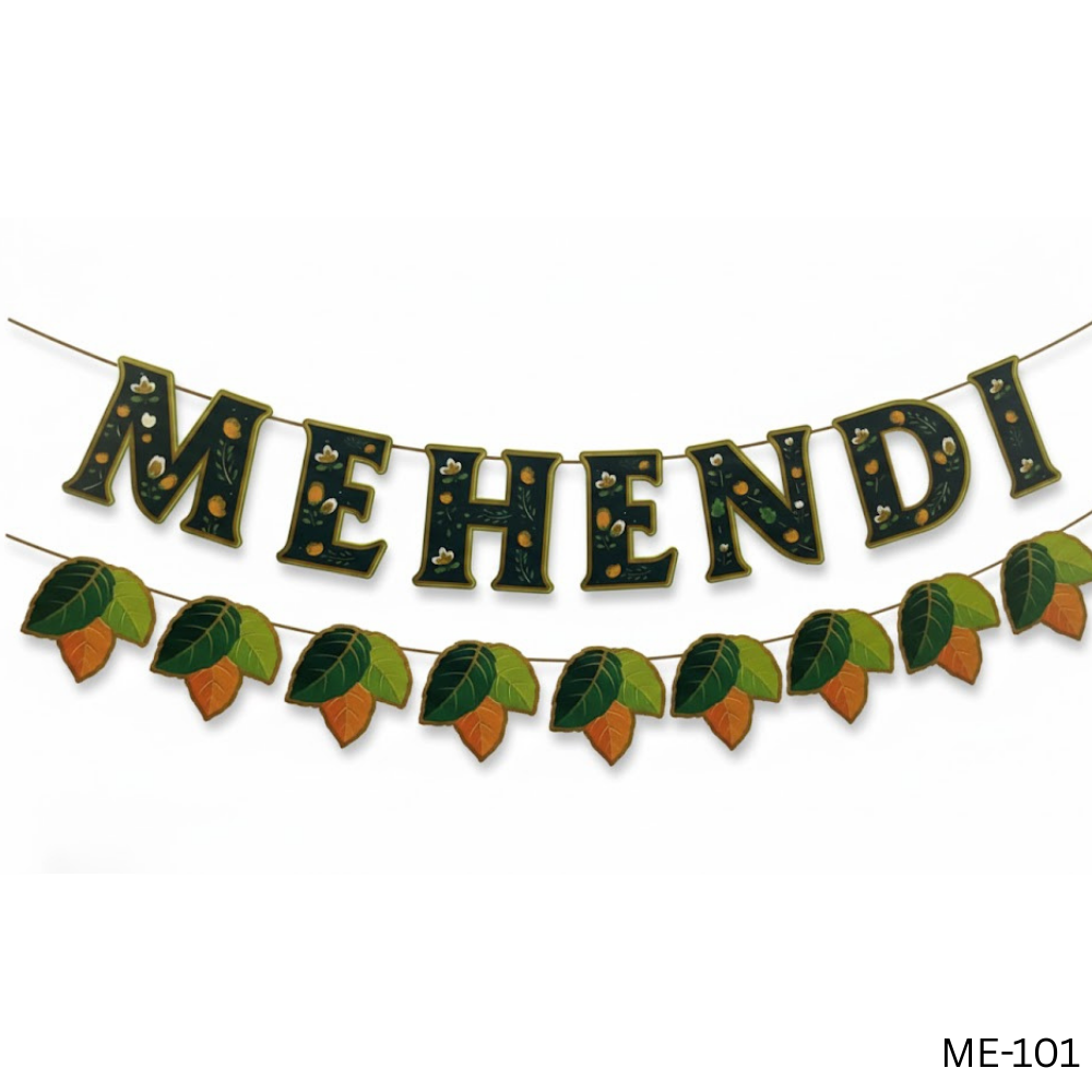 MEHENDI Decoration Banner Set