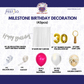 30th Birthday Milestone Decoration Kit