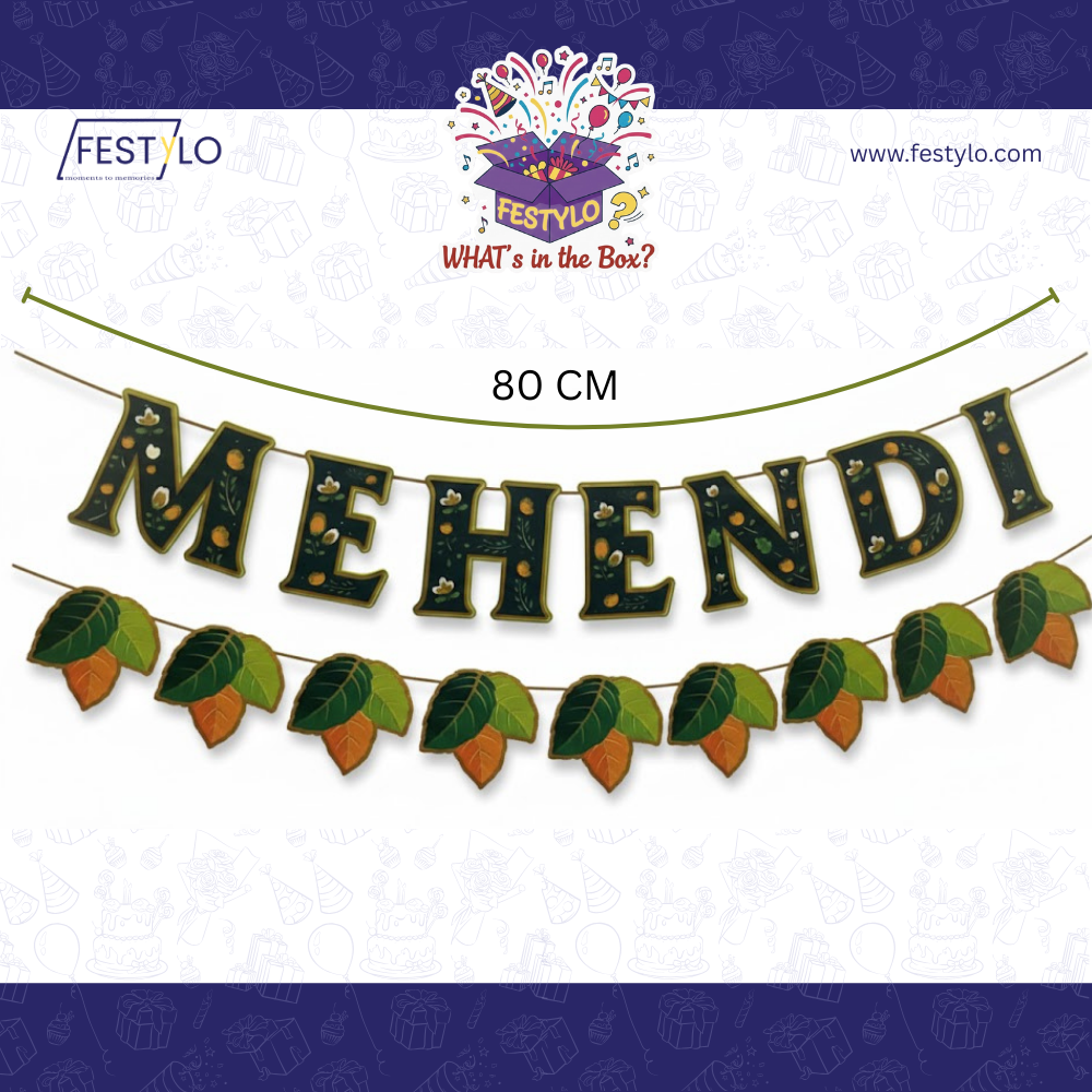 MEHENDI Decoration Banner Set
