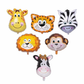 Jungle Theme 6 pcs Foil Balloon Set