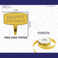 Golden Cursive Birthday Banner Set
