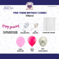 Pink Theme Birthday Decoration Combo – 59 Pcs