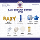 Baby Boy First Birthday Decor (64 pcs)