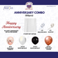 Rose Gold Black Anniversary Decoration Combo (69 pcs)