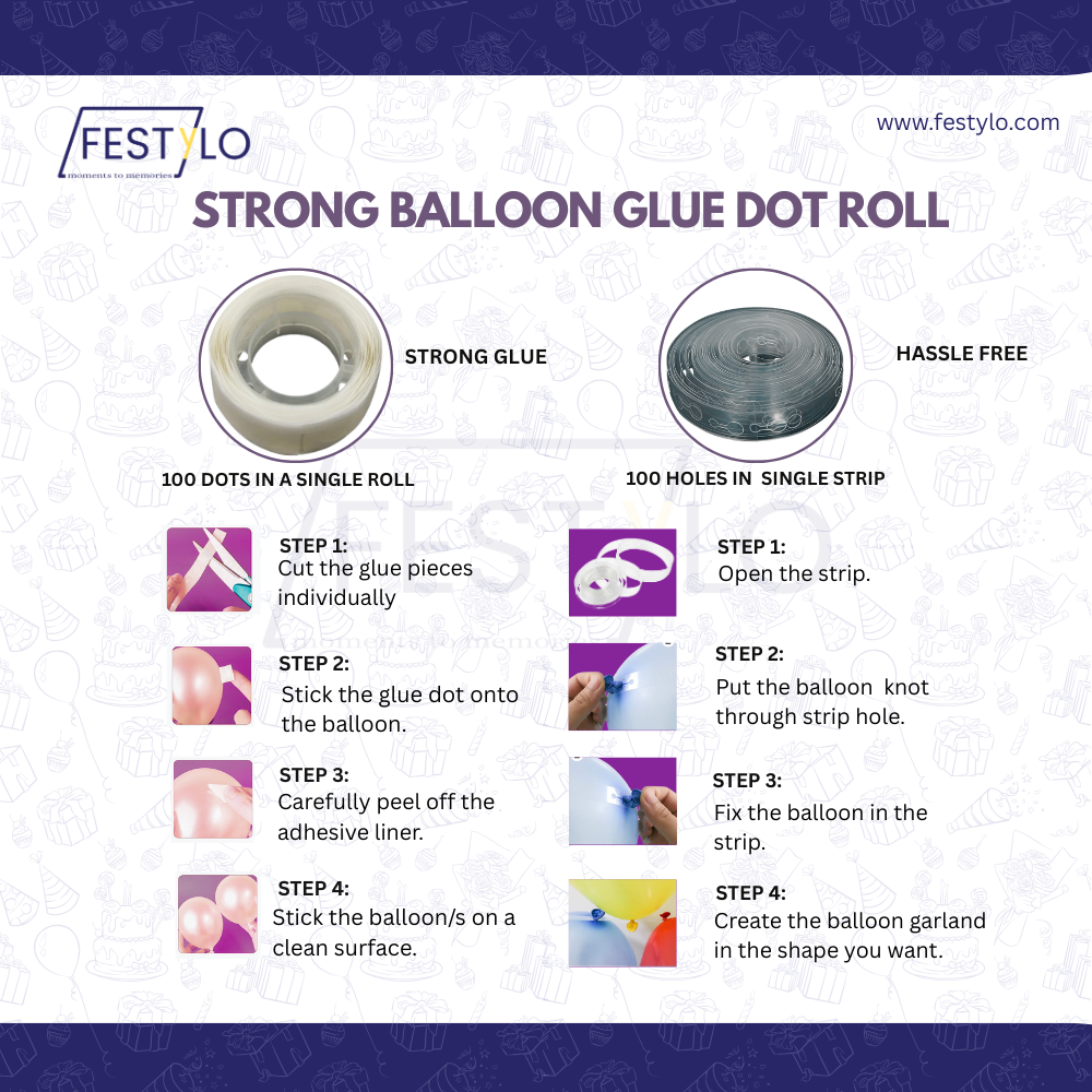 Purple Silver Birthday Decor Kit (44 pcs)