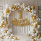 Golden First Birthday Decoration Set (70 pcs)