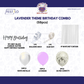 Lavender Theme Birthday Decoration Combo – 59 Pcs