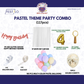 Pastel Theme Birthday Combo Kit with Red banner