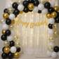 Black Gold Birthday Decoration Combo (25 pcs)