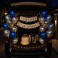 Car Birthday Decoration Combo – 29 Pcs | Blue & Silver