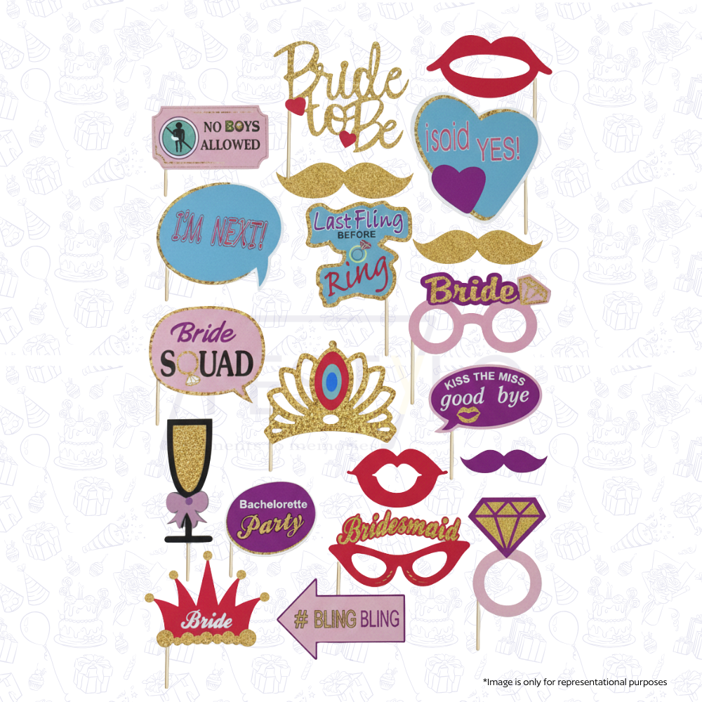Bride To Be Photo Props (20 pcs)