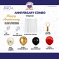 Red Black Gold Anniversary Decoration Combo (71 pcs)