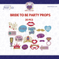 Bride To Be Photo Props (20 pcs)
