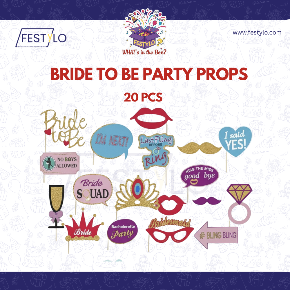 Bride To Be Photo Props (20 pcs)