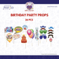 Birthday Photo Booth Props Set (26 pcs)