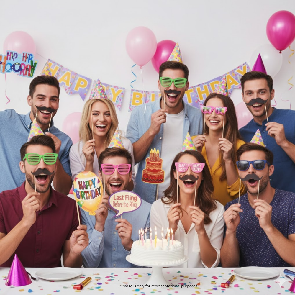 Birthday Photo Booth Props Set (26 pcs)