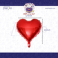 Red Heart Foil Balloon