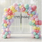 Pastel Birthday Decoration Glitter Combo
