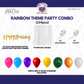 Rainbow Theme  Black & Golden Banner Party Combo