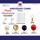 Red Black Gold Anniversary Decoration Combo (71 pcs)