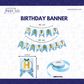 Blue Birthday Party Decoration Kit (50 pcs)