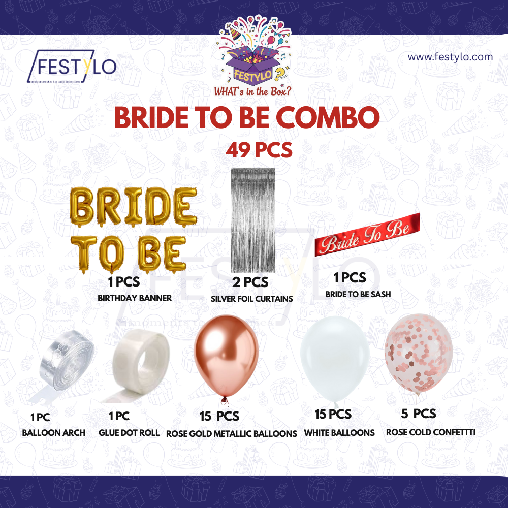 Bride To Be Celebration Decoration Set (50pcs)