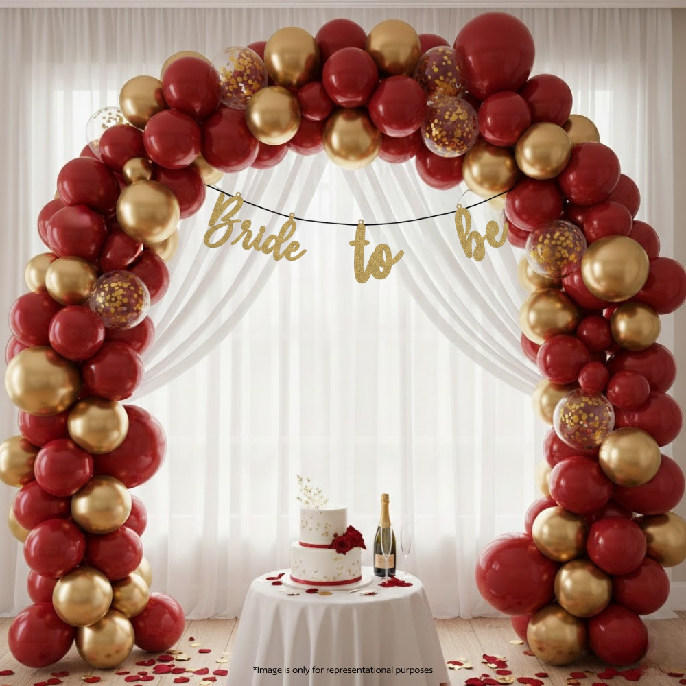 Golden Bride To Be Decor Set (26 pcs)