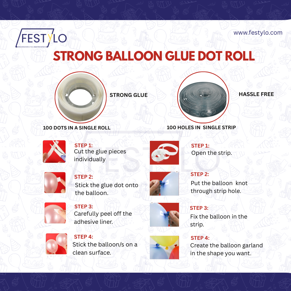 5th Anniversary Decoration Combo Kit (64 Pcs) – Red, White & Gold Balloon Decoration Set