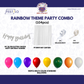 Rainbow Theme  Silver Banner Party Combo