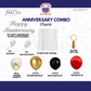 Red Black Gold Anniversary Decoration Combo (71 pcs)