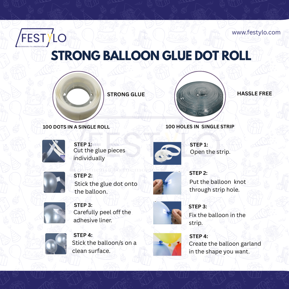 Blue Birthday Party Decoration Kit (50 pcs)