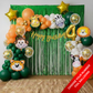 Jungle Birthday Decoration Combo (91 Pcs) Custom.