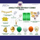 Jungle Birthday Decoration Combo (91 Pcs) Custom.