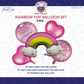 Rainbow Princess Birthday Foil Balloons