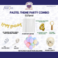Pastel Theme Birthday Combo Kit with Golden banner