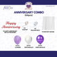 Lavender Purple Anniversary Decoration Combo (64 pcs)