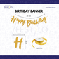 Gold White Birthday Combo (47 pcs)