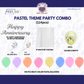 Pastel Theme Party Combo Decoration Kit (114 pcs) – Happy Anniversary