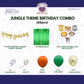 Jungle Theme Birthday Combo (66 pcs) Green Frills