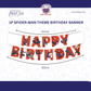 Spiderman Birthday Banner Party Decoration