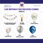 Car Birthday Decoration Combo – 29 Pcs | Blue & Silver
