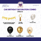 Car Birthday Decoration Combo – 29 Pcs | Black & Gold
