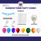Rainbow Theme Party Decoration Combo Kit (114 Pcs)