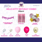 Hello Kitty Birthday Combo (55 pcs) Rose Gold Frills
