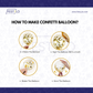 Gold White Birthday Combo (47 pcs)