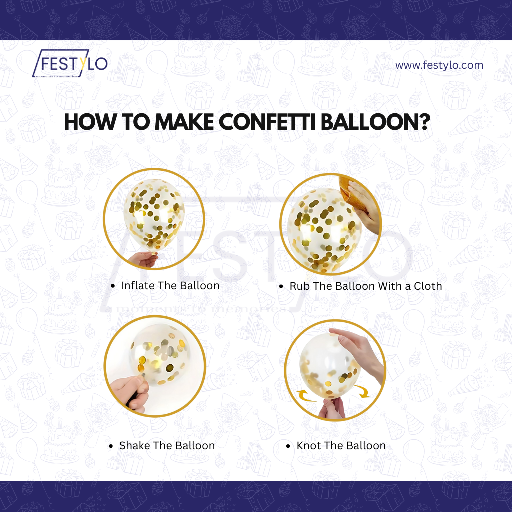 Gold White Birthday Combo (47 pcs)